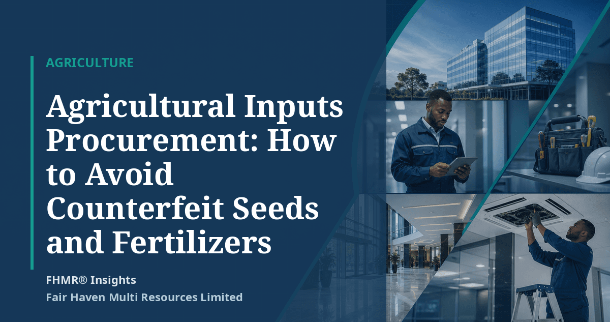 Agricultural Inputs Procurement: How to Avoid Counterfeit Seeds and Fertilizers